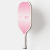 Soft Pink Ombre Individuelle Name Pickleball Schläger (Links)