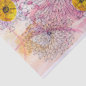 Soft Pink Orange Artistic Watercolor Farbtöne Kuns Seidenpapier (Ausschnitt)