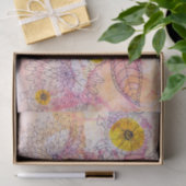 Soft Pink Orange Artistic Watercolor Farbtöne Kuns Seidenpapier (Geschenk)