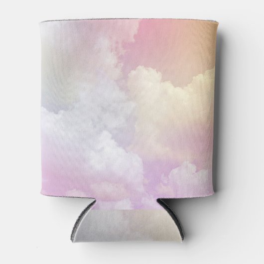Soft Pink Orange Sky: Fluffy Dosenkühler (Vorderseite)