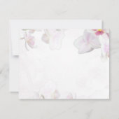 Soft Pink Orchid Beerdigung Beileid Dankeskarte (Rückseite)