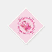 Soft Pink Ornament Holiday Collection Serviette (Ecke)