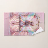 Soft Pink Peony Swing Fairy Princess Girls Custom Badhandtuch Set (Handtuch)