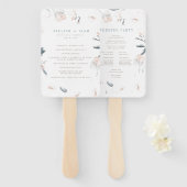 Soft Pink Peony Wedding Program Fächer (Vorne und Hinten)