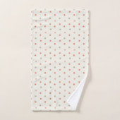 Soft Pink Polka Dot Baby Towel Set (Handtuch)