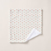 Soft Pink Polka Dot Baby Towel Set (Waschlappen)