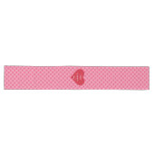 Soft Pink Red Hearts Love Gift Table Runner Großer Tischläufer (Horizontal)