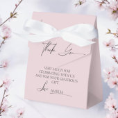 Soft Pink Ribbon Babydusche Vielen Dank Geschenkschachtel