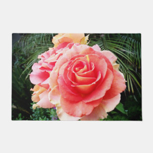 Soft Pink Rose Nah-up Foto Schönes, modernes Fußmatte
