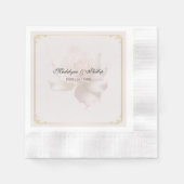 Soft Pink Rose Napkins Serviette (Vorderseite)