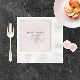 Soft Pink Rose Napkins Serviette
