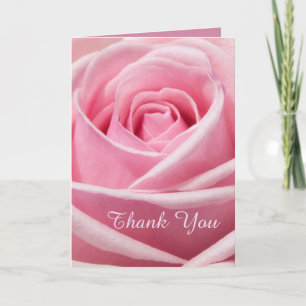 Soft Pink Rose Vielen Dank Dankeskarte