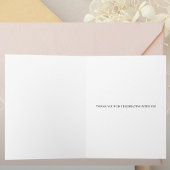 soft pink roses floral thank you card dankeskarte