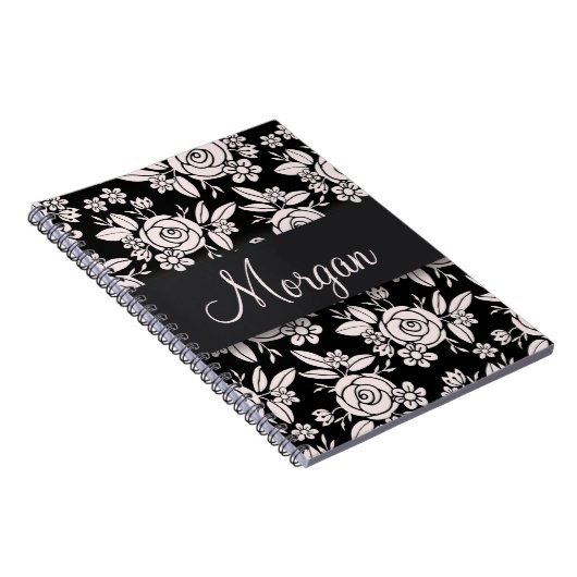 Soft Pink Roses Notizblock (Rechte Seite)