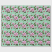 Soft Pink Roses With Subtle Lavender Highlights  Geschenkpapier (Flach)