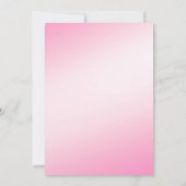 Soft Pink Schneeflocken Bridal Dusche Einladung (Rückseite)