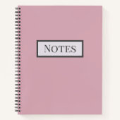 Soft Pink School Journal oder Notebook Notizblock (Vorderseite)
