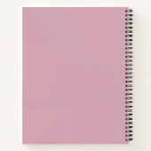 Soft Pink School Journal oder Notebook Notizblock (Rückseite)