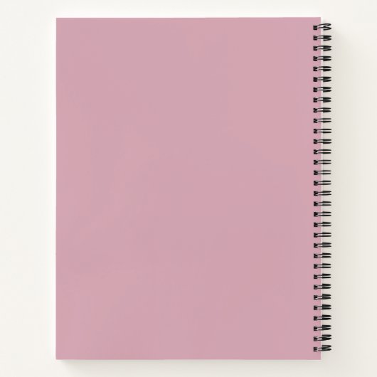 Soft Pink School Journal oder Notebook Notizblock (Rückseite)