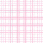 Soft Pink Shower Curtain Chic Tartan Bathroom Duschvorhang