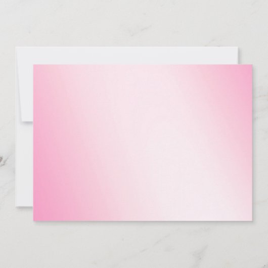 Soft Pink Snowflakes Bridal Dusche Einladung 3 (Rückseite)