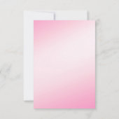 Soft Pink Snowfloakes UAWG 2 RSVP Karte (Rückseite)