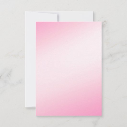 Soft Pink Snowfloakes UAWG 2 RSVP Karte (Rückseite)