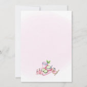 Soft Pink Spa Party Invitation - Relax & Pamper Einladung (Rückseite)