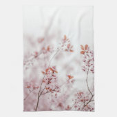 Soft Pink Spring Blossoms, Minimal Floral Geschirrtuch (Vertikal)