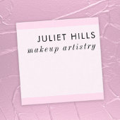 Soft Pink Square Business Card Quadratische Visitenkarte