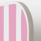 Soft Pink Stripes Pickleball Paddel Pickleball Schläger (Linke Seite)