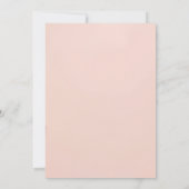 Soft Pink Teddy Bear Birthday Invitation Save The Date (Rückseite)