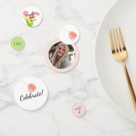 Soft Pink Tulips Bridal Konfetti