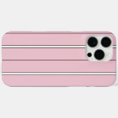 Soft Pink Vertical Stripe Pattern Minimal Case-Mate iPhone Hülle (Rückseite (Horizontal))