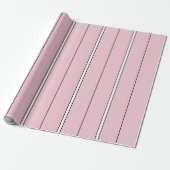 Soft Pink Vertical Stripe Pattern Minimal Geschenkpapier (Ungerollt)