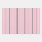 Soft Pink Vertical Stripe Pattern Minimal Geschenkpapier Set (Vorderseite 2)