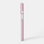 Soft Pink Vertical Stripe Pattern Minimal iPhone 16 Hülle (Linke Seite)