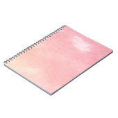 Soft Pink Watercolor-Farbdisplay Notizblock (Linke Seite)