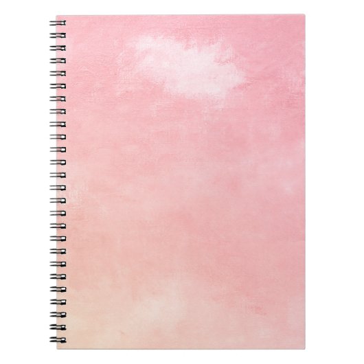 Soft Pink Watercolor-Farbdisplay Notizblock (Vorderseite)