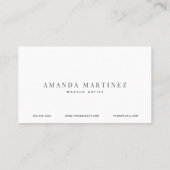 Soft Pink Watercolor & Gold Business Card Visitenkarte (Rückseite)