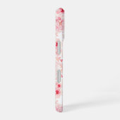 Soft Pink Watercolor Rose Seamless Pattern iPhone 16 Hülle (Rechte Seite)