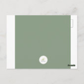 Soft Pink Watercolor Roses Birthday Post Card Postkarte (Rückseite)