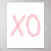 Soft Pink XO Poster (Vorne)