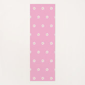Soft Pink Yoga Mat mit blühender Blume Print Yogamatte (Vorderseite)