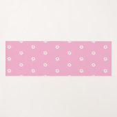 Soft Pink Yoga Mat mit blühender Blume Print Yogamatte (Vorderseite (Horizontal))
