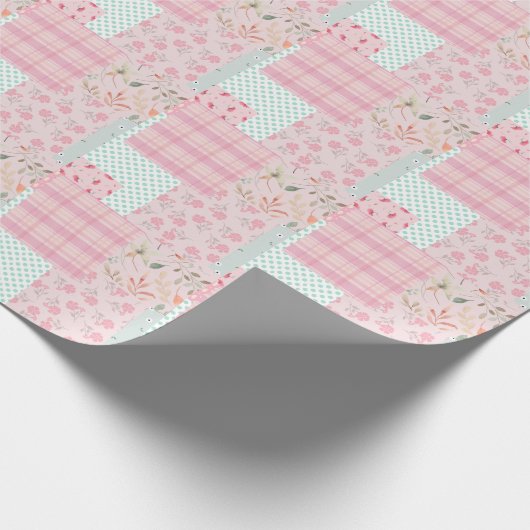 Soft Pinky Girly Geschenkpapier (Ecke)