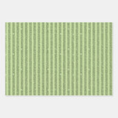 Soft Pistachio Glitter Style Minimal Pattern Geschenkpapier Set (Vorderseite 3)