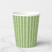 Soft Pistachio Glitter Style Minimal Pattern Pappbecher (Rechts)