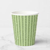 Soft Pistachio Glitter Style Minimal Pattern Pappbecher (Vorderseite)