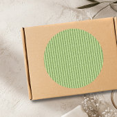 Soft Pistachio Glitter Style Minimal Pattern Runder Aufkleber